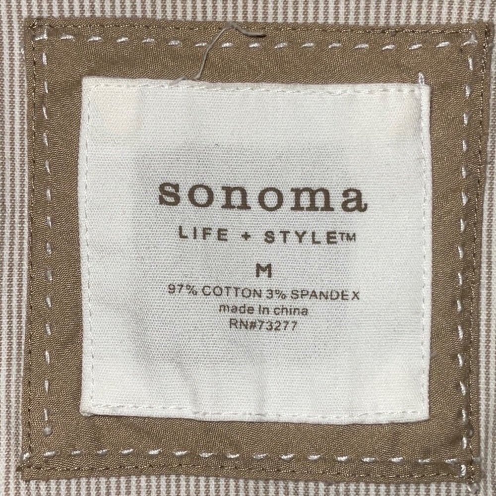 Sonoma Women Cream Jacket Size Medium - Picture 6 of 6